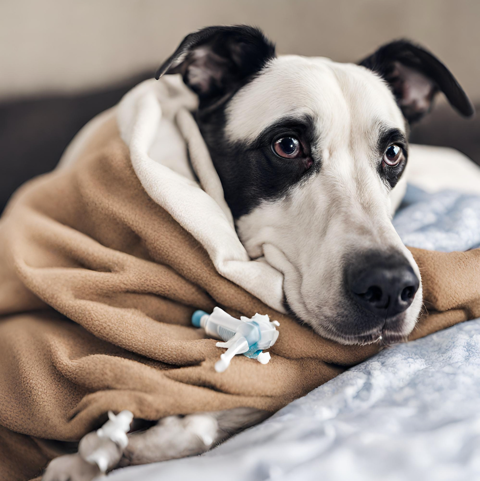 Sick Dog in Bed | PetPace